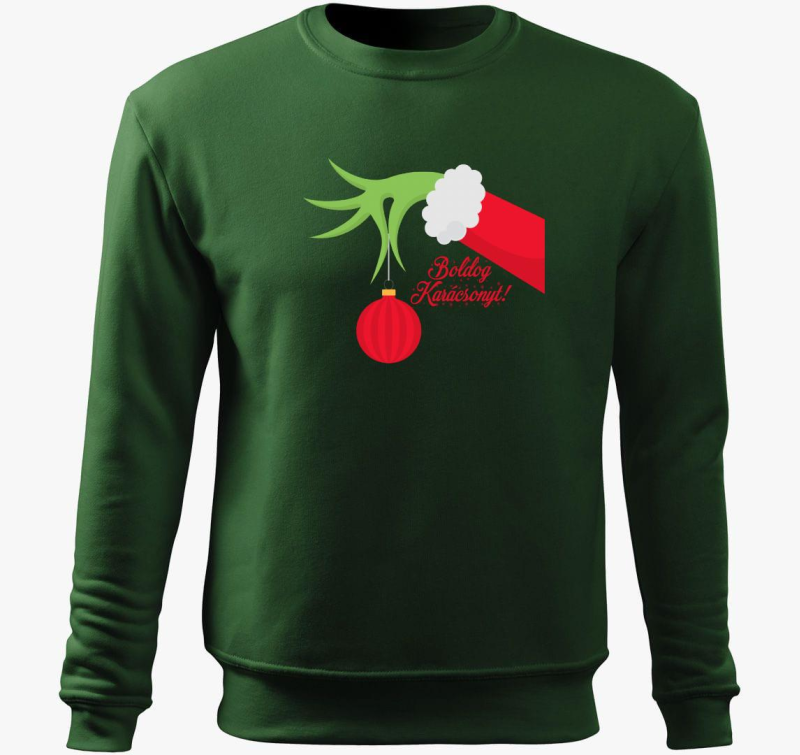Boldog Grinch pulover s kapuco