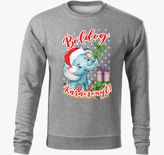 Boldog pulover s kapuco