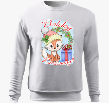 Boldog pulover s kapuco