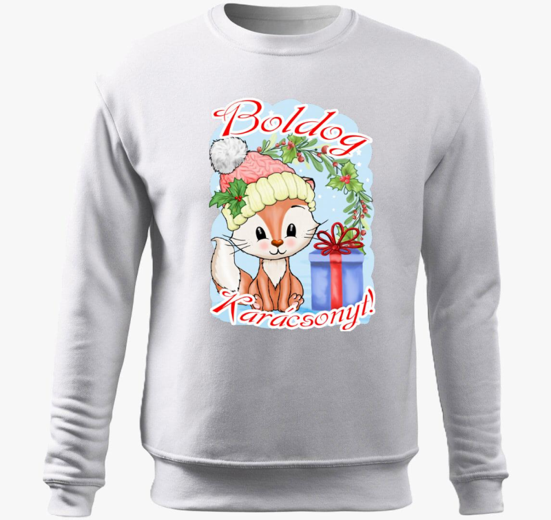 Boldog pulover s kapuco