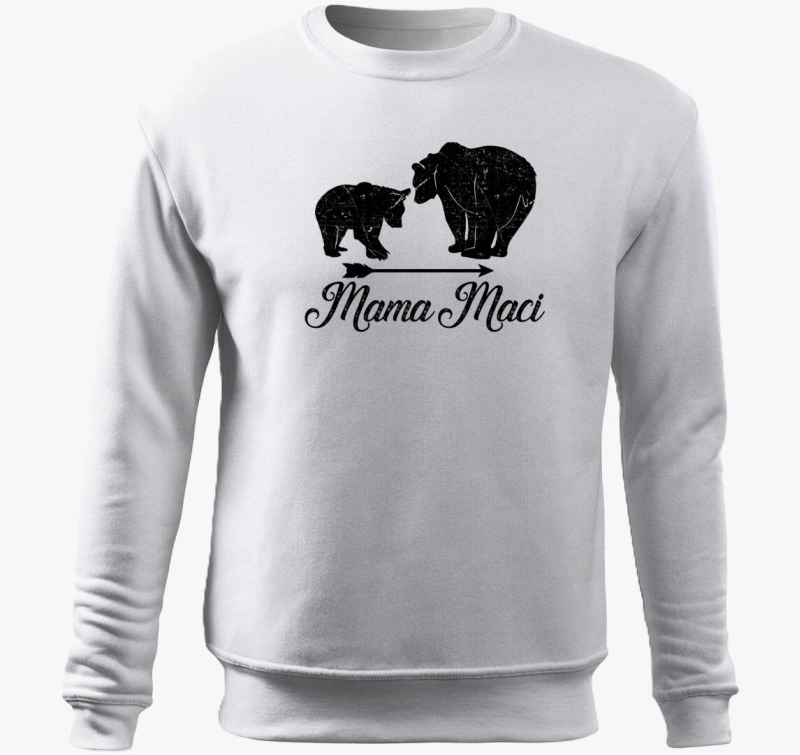 Mama maci pulover s kapuco