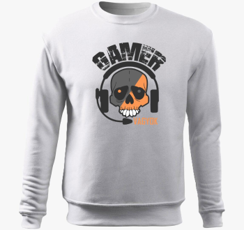 Gamer sem koponya pulover s kapuco