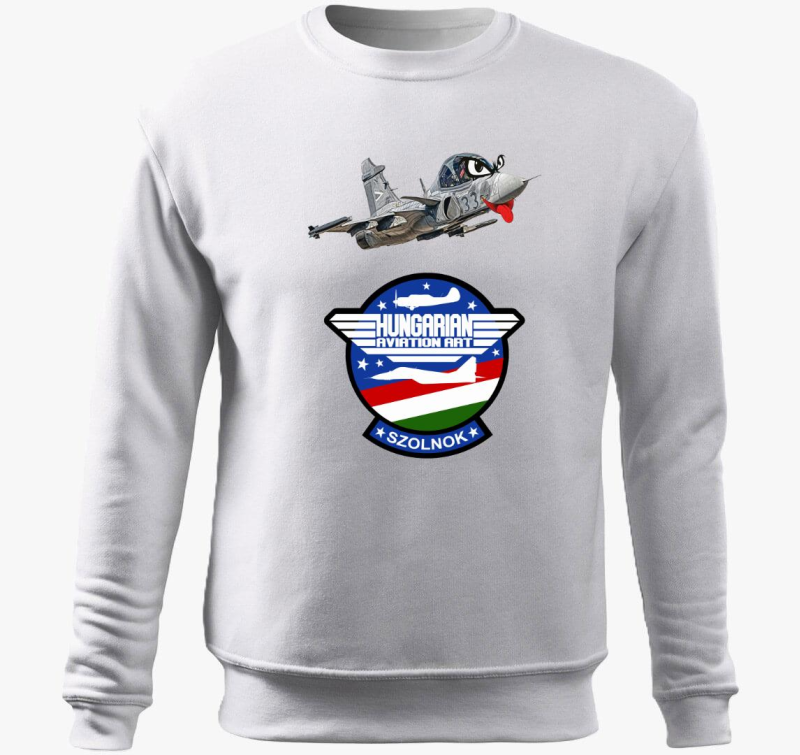 Hungarian Aviation Art Patch Gripen pulover s kapuco