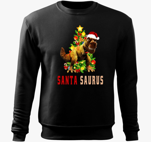 Santa Saurous pulover s kapuco