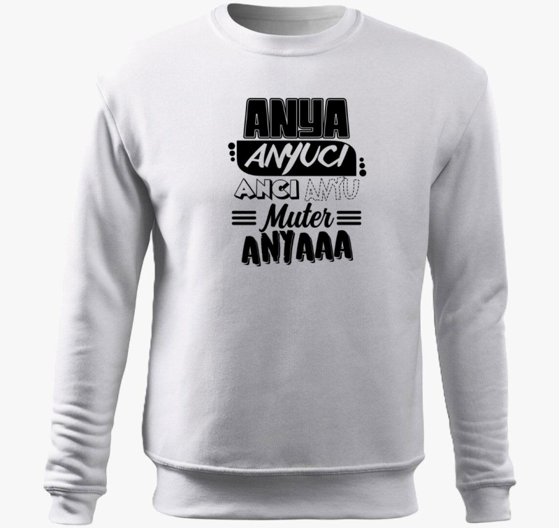 Mama szavak pulover s kapuco