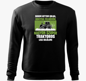 Ha zelo szuper traktoros lesz pulover s kapuco