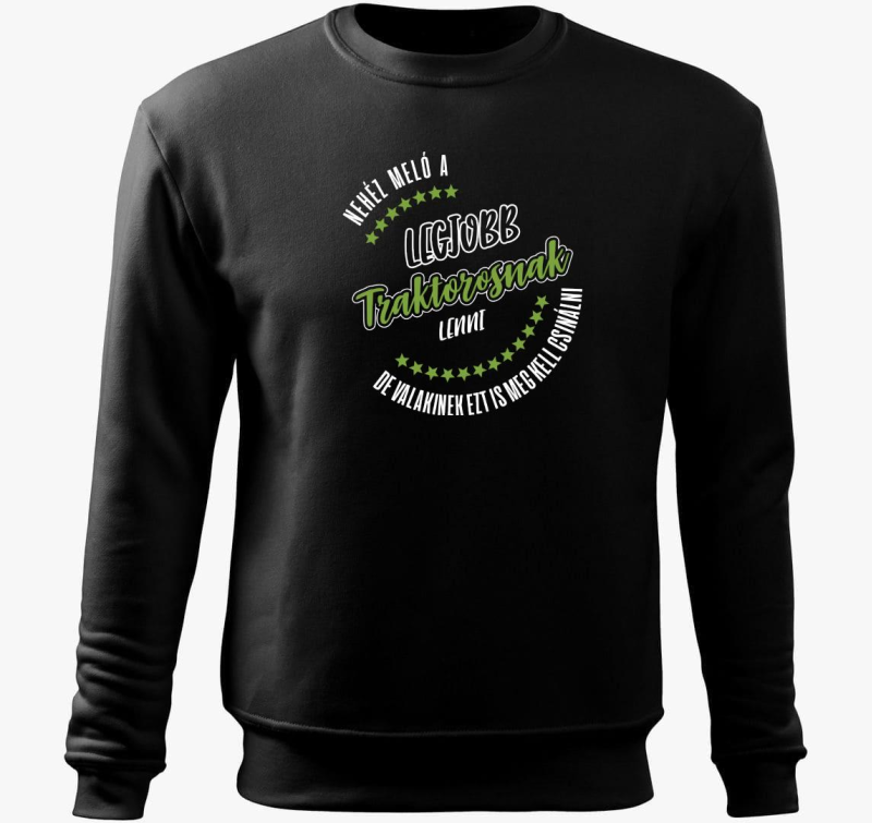legjobb traktorosnak lenni pulover s kapuco