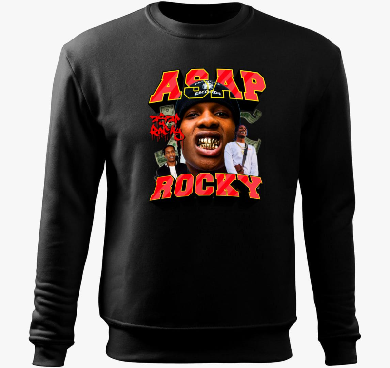 ASAP Rocky aranyfog pulover s kapuco