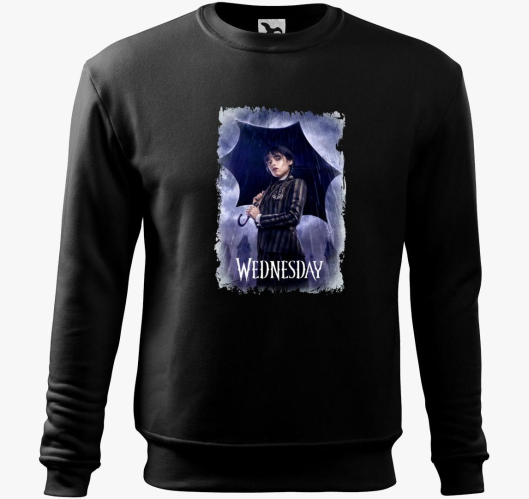 Wednesday Addams pulover s kap...