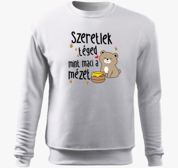 Ljubim te kot maci pulover s kapuco