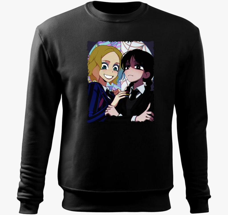 Wednesday minta pulover s kapuco