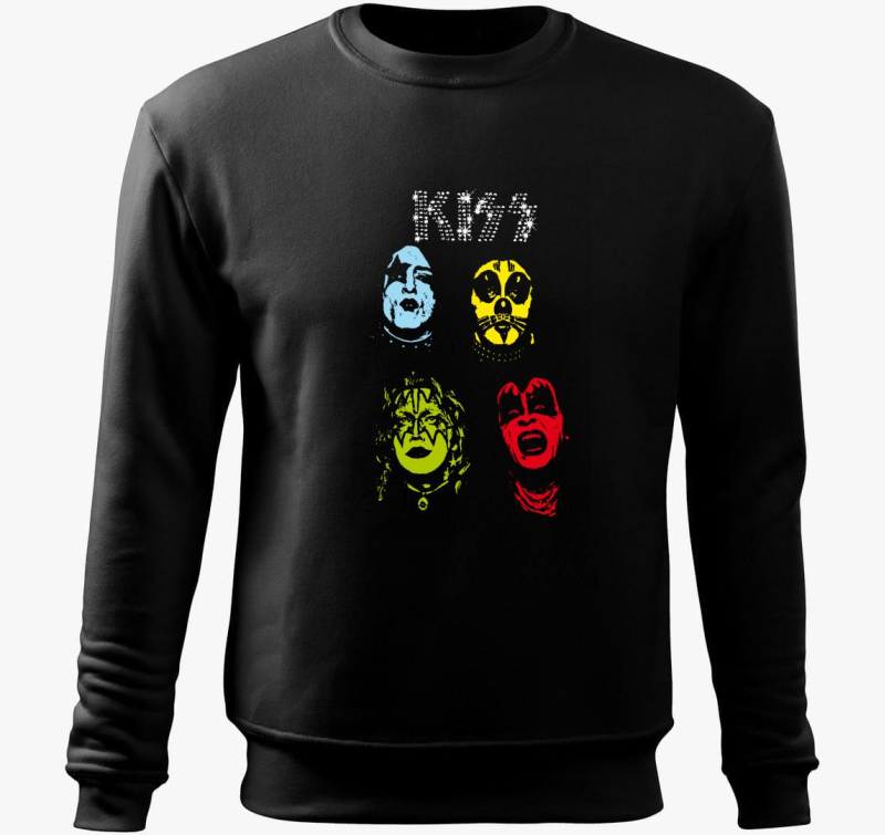 Popart Kiss pulover s kapuco