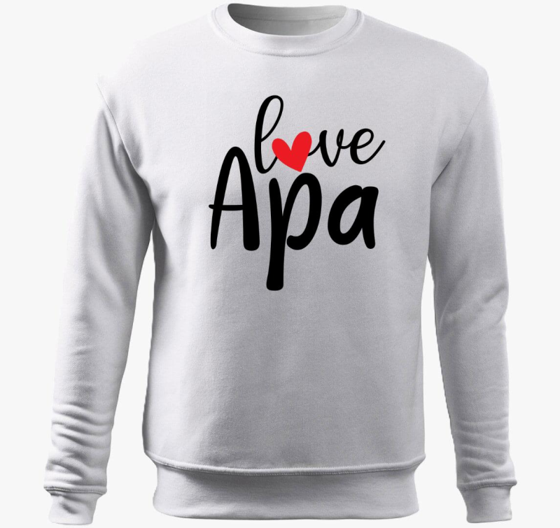 Love Oče pulover s kapuco