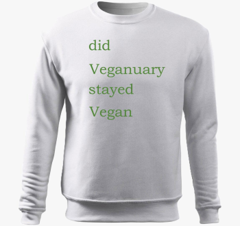 Did Veganuary (zelena pulover s kapuco