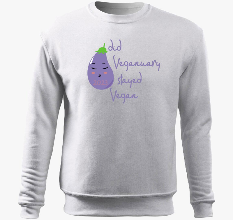 Did Veganuary 2023 (vijolična pulover s kapuco