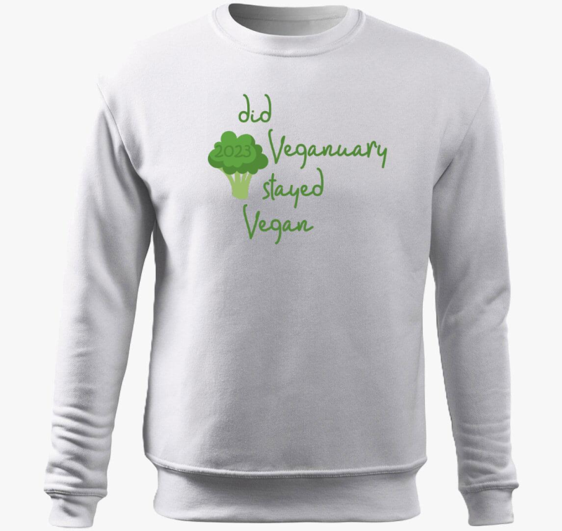 Did Veganuary 2023 brokkolis (zelena pulover s kapuco