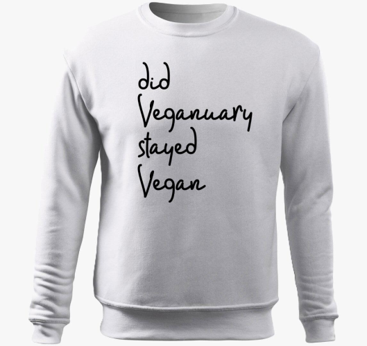Did Veganuary pulover s kapuco