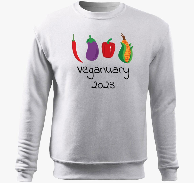 Veganuary 2023 pulover s kapuco