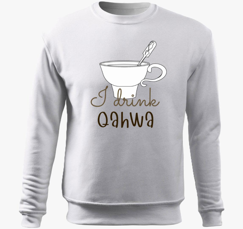 I drink Qahwa - pulover s kapuco