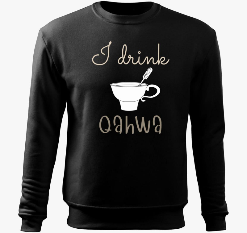 I drink Qahwa - pulover s kapuco