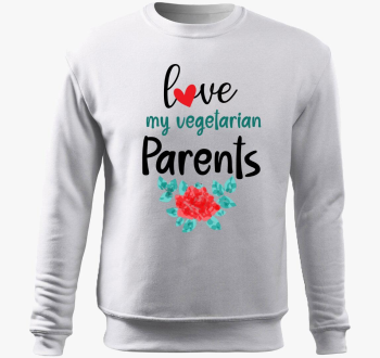 Love my Vegetarian Parents pulover s kapuco