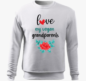 Love my Vegan Grandparents pulover s kapuco