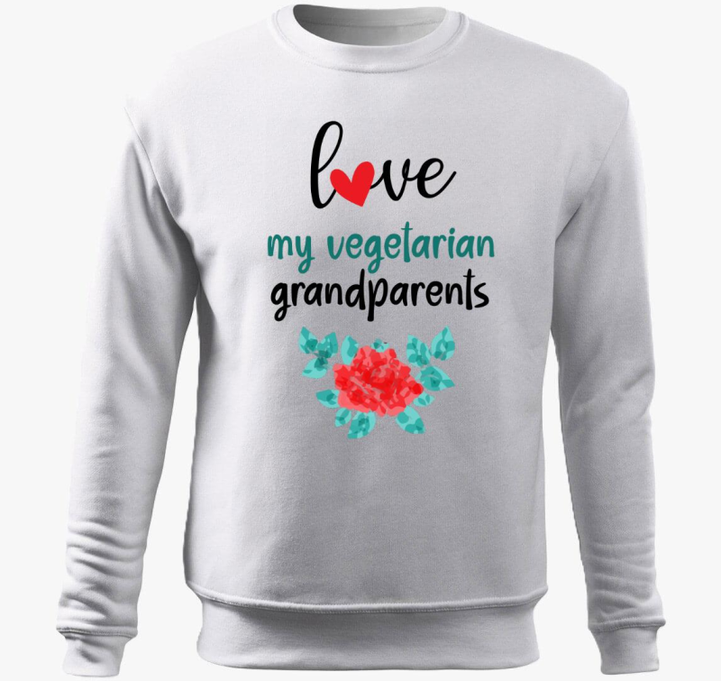 Love my Vegetarian Grandparents pulover s kapuco