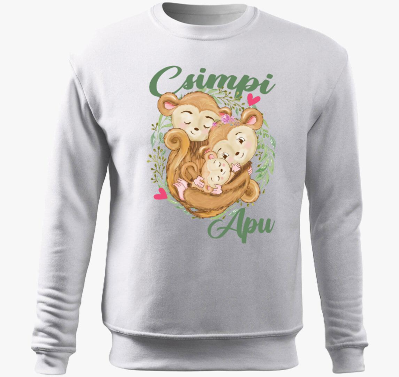 Csimpi Apu pulover s kapuco