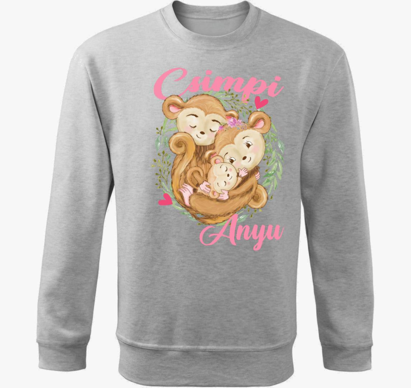 Csimpi Anyu pulover s kapuco