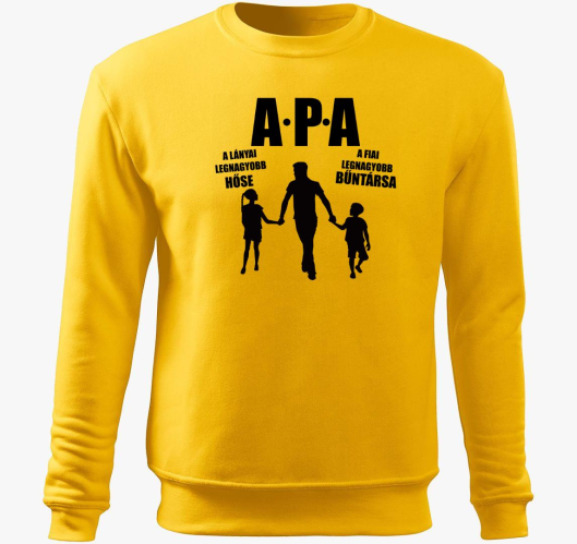 Oče in fia gyerekekkel pulover...