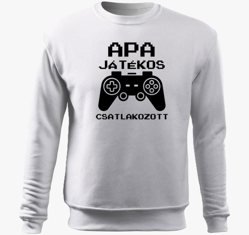 Oče csatlakozott pulover s kapuco