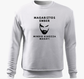 Magabiztos pulover s kapuco