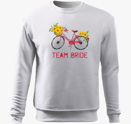 Biker Team Bride pulover s kap...