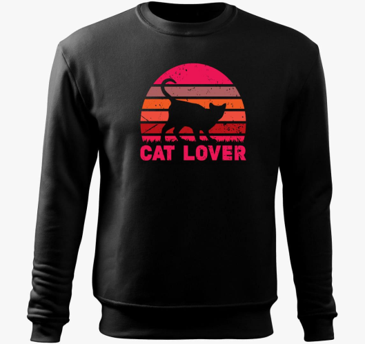 Cat lover pulover s kapuco