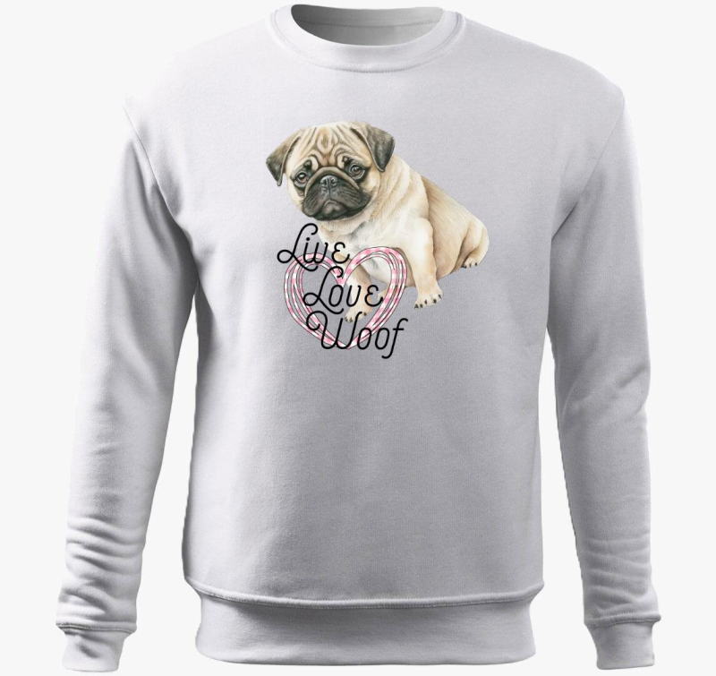 Mopsz pulover s kapuco