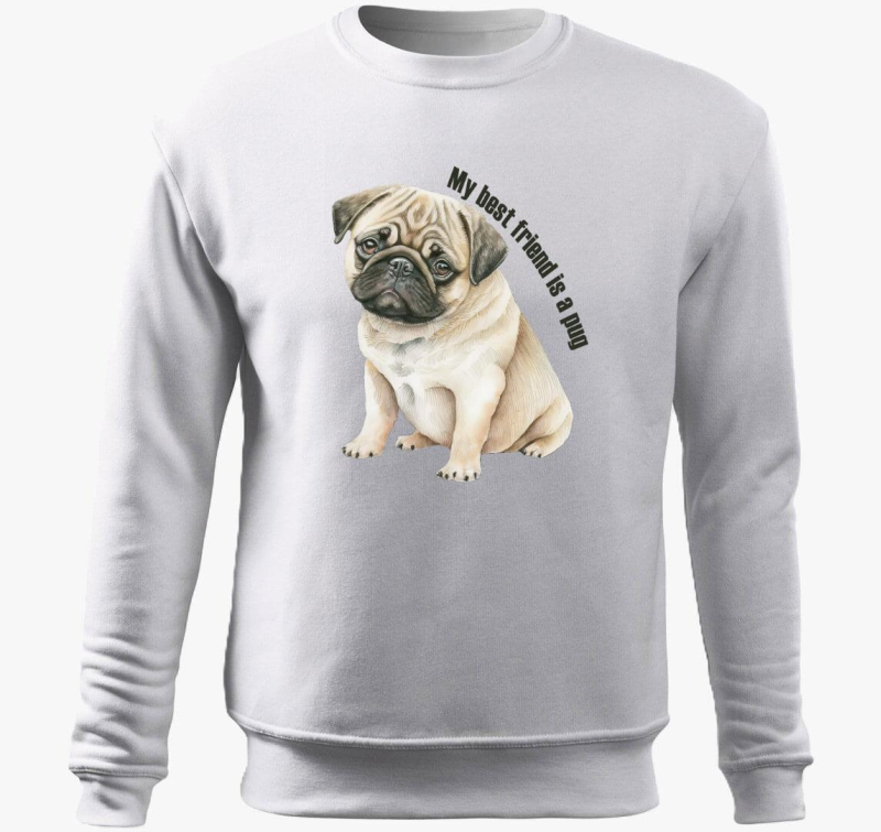 My best friend is pug pulover s kapuco