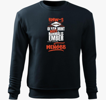 BMW-s sem olyan kot ember pulover s kapuco