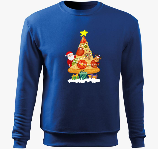 Pizzafa pulover s kapuco