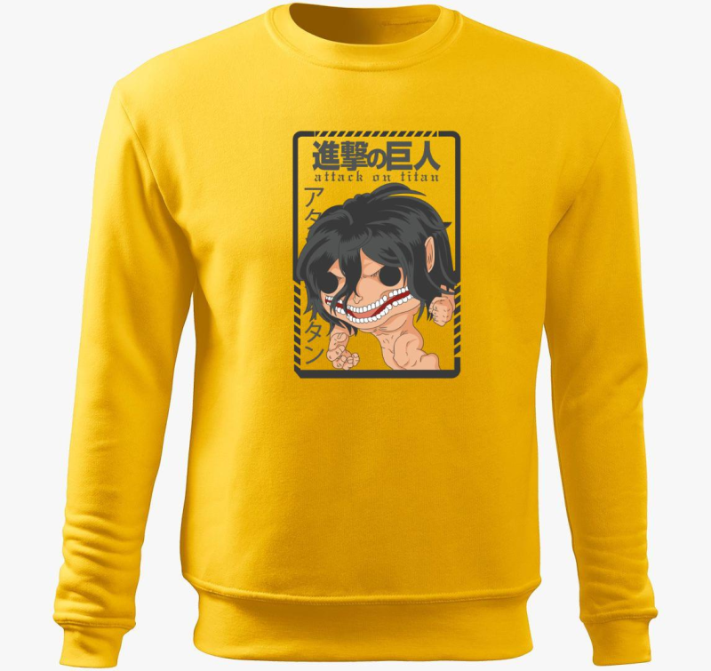 Attack on Titan - Eren Yeager Chibi pulover s kapuco