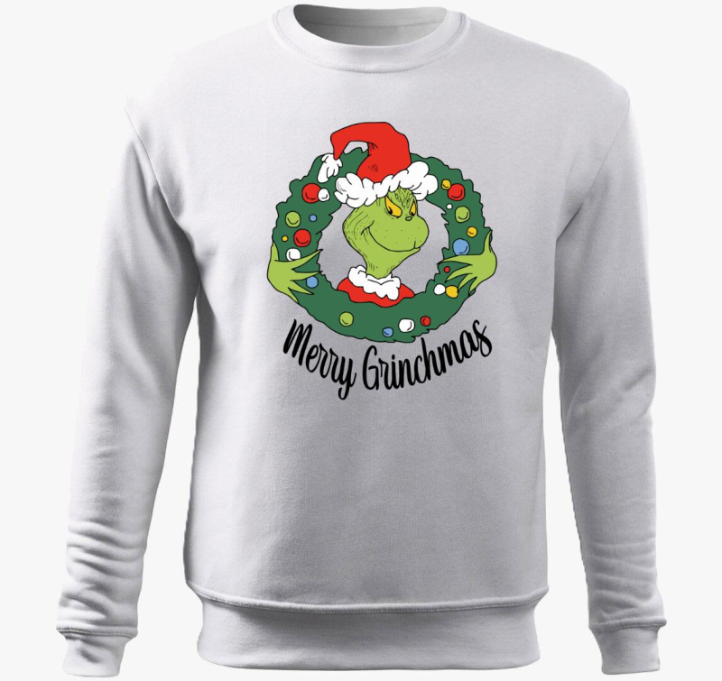 Merry Grinchmas pulover s kapuco