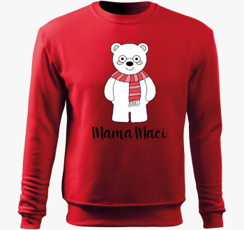 Mama maci pulover s kapuco