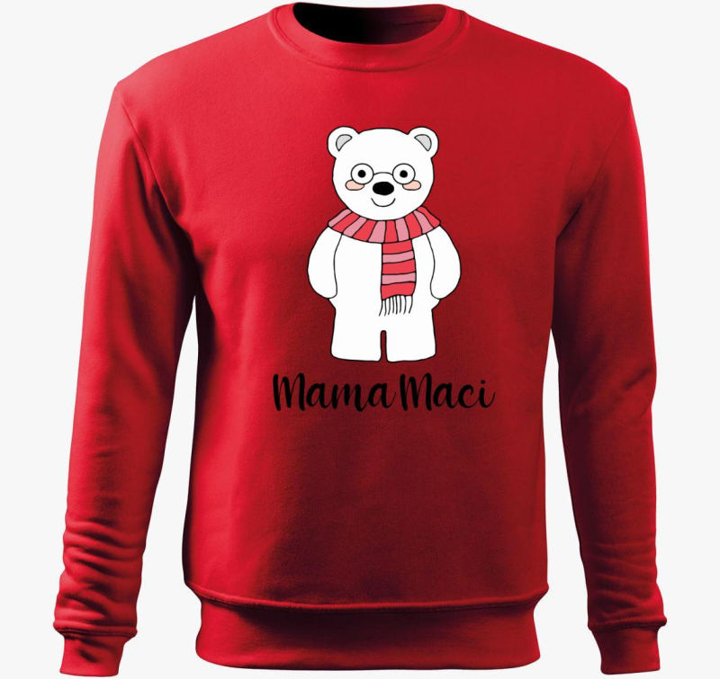 Mama maci pulover s kapuco