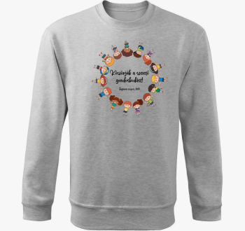 Gyermekek pulover s kapuco