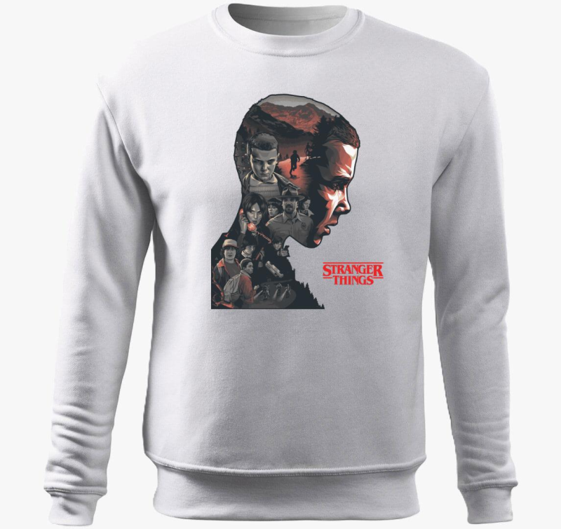 Stranger Things sziluett pulover s kapuco
