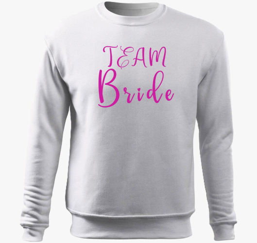 TEAM Bride pink szivecske pulo...