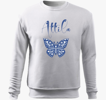 Modra pulover s kapu