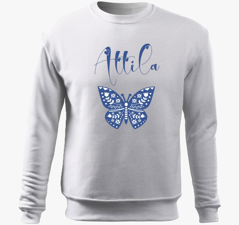 Modra pulover s kapuco