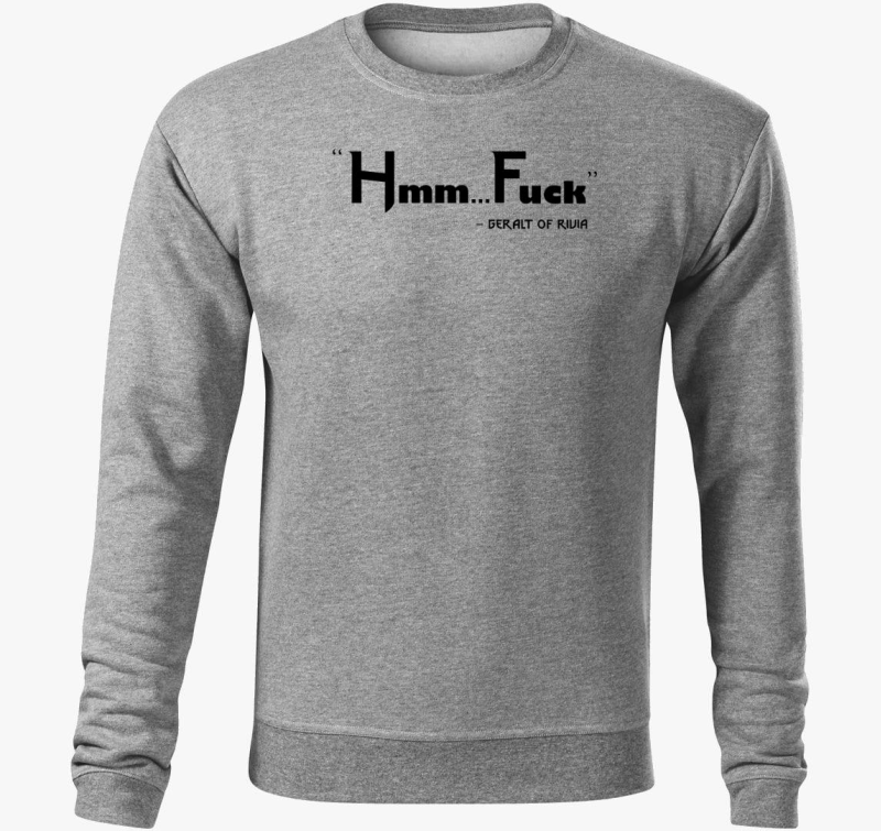 Hmm Fuck Geralt pulover s kapuco