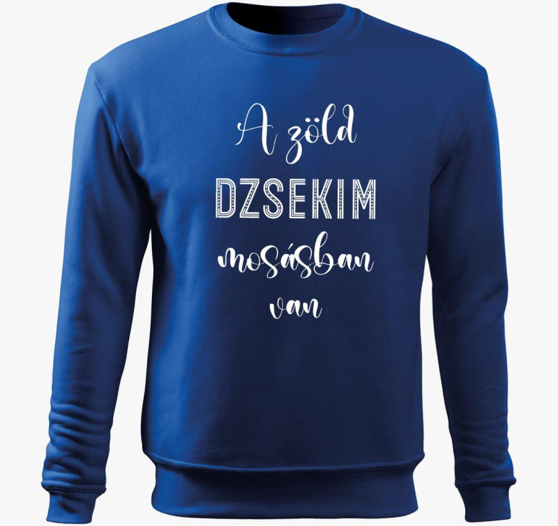 Zelena dzsekim - golf pulover s kapuco