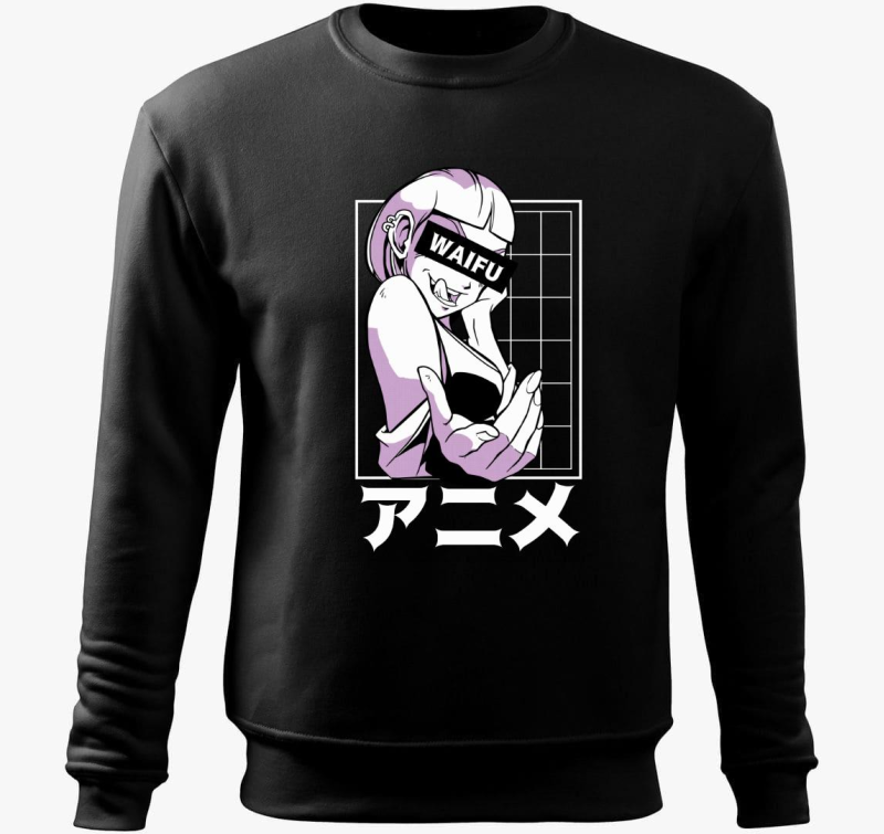 Waifu pulover s kapuco